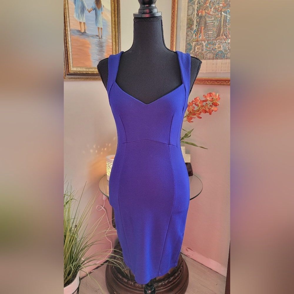 French Connection Size 4 Blue Dress